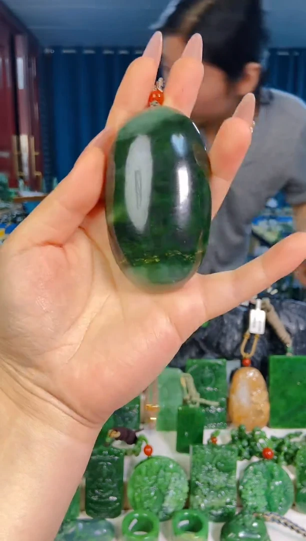 和田玉未镶嵌挂件1