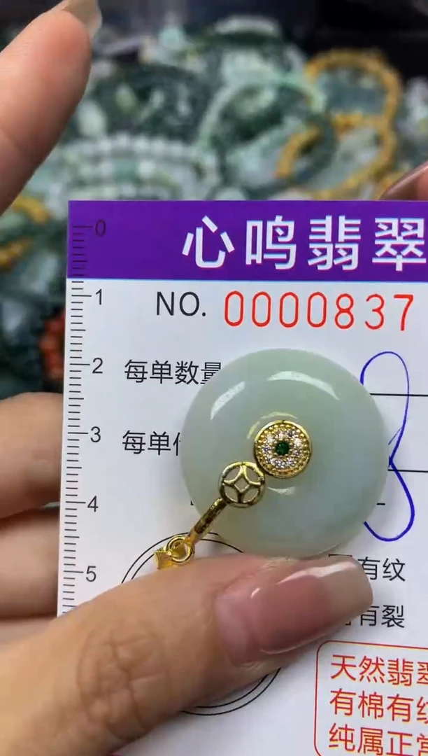 翡翠未镶嵌颈饰闪购00837