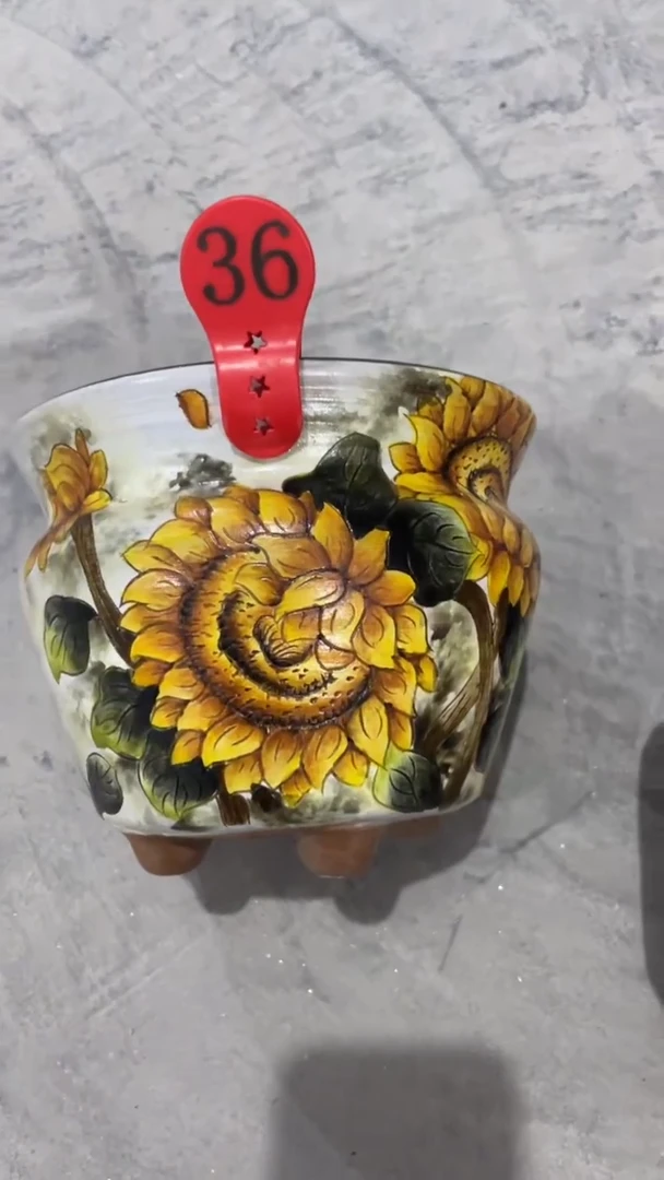 摆件36摆件溪之陶多肉陶瓷花盆罐——微瑕