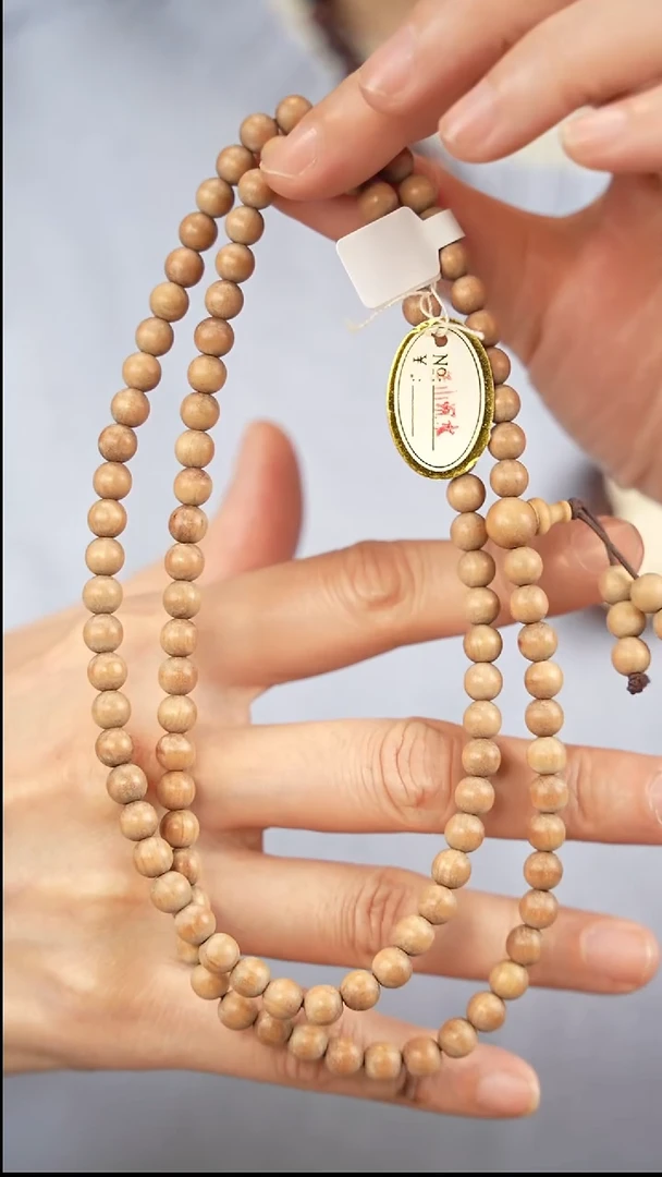 檀香木手串/手链0.6x108颗沉水-299