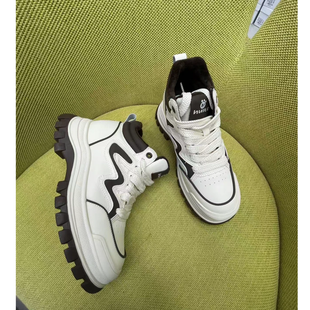 【348-14401】跟高5CM时尚百搭老爹鞋