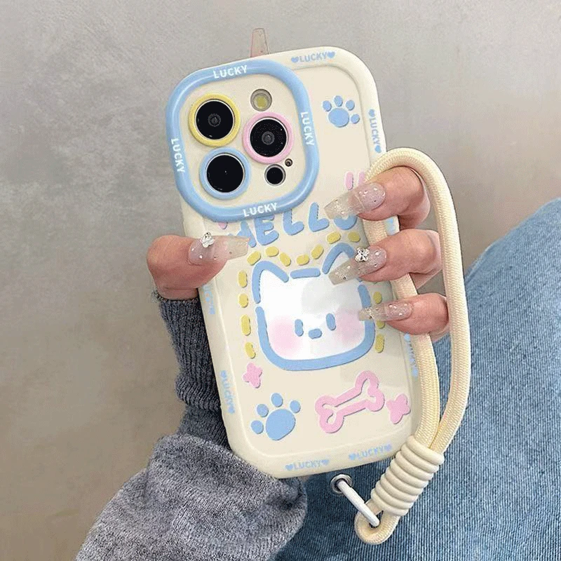 小狗适用苹果iphone小米15/14/13promax防摔vivo华为oppo手机壳女