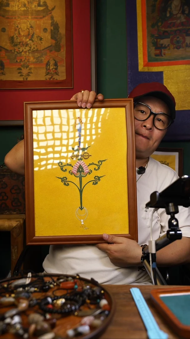 装裱画文殊智慧之剑装裱画