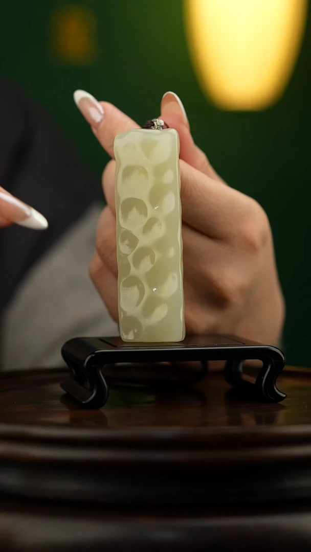 玉【小奶酪】天然玉石手把件