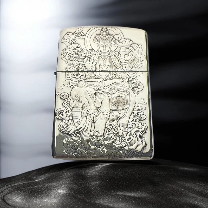 ZIPPO打火机 普贤菩萨 168盔甲煤油打火机 DYJ1