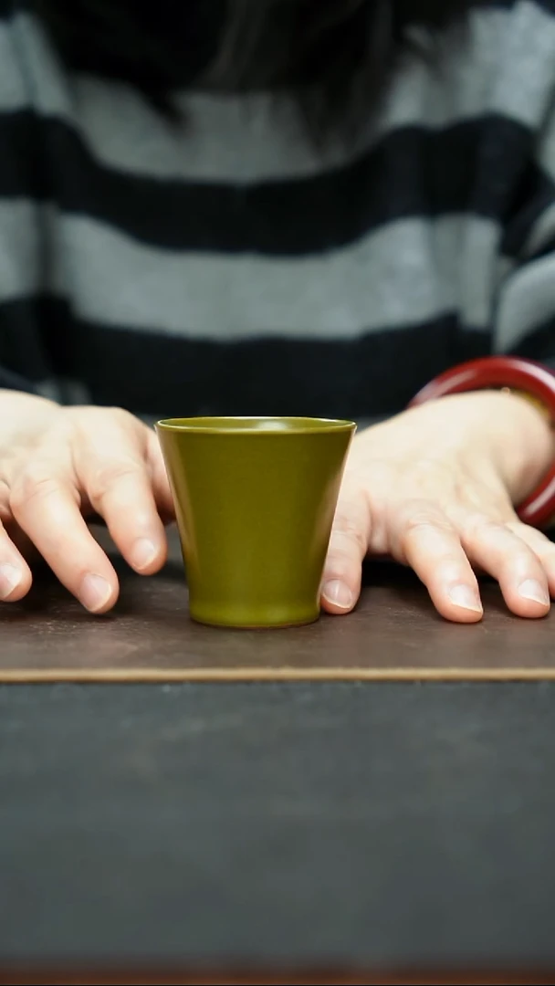 杯景德镇茶叶末直口杯