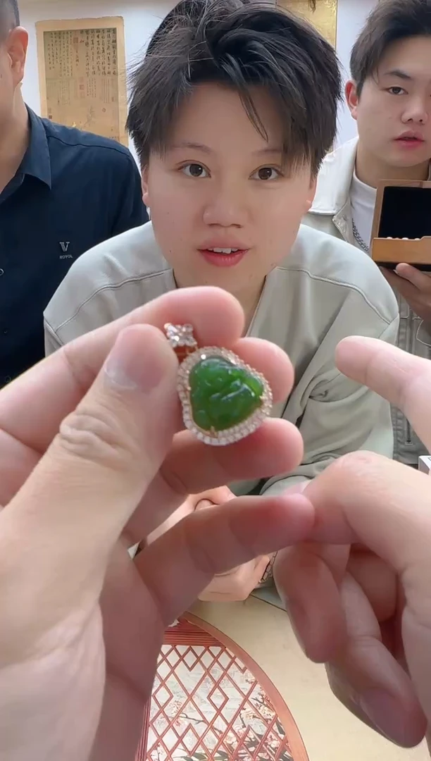 【闪购商品】和田玉吊坠银S925镶嵌吊坠