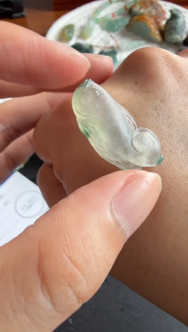 未镶嵌定制翡翠鱼