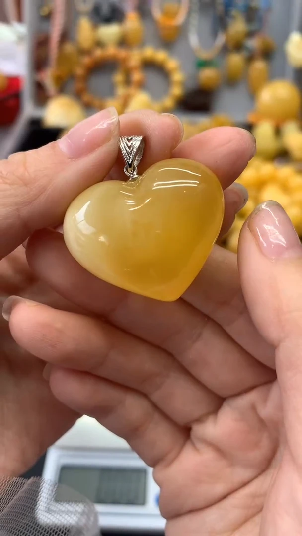 【闪购商品】琥珀珠宝奇石银S925镶嵌97