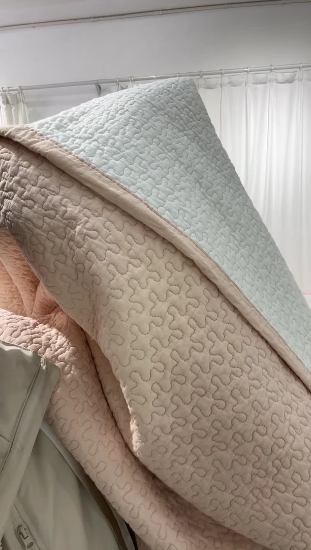 棉200*210纯棉床盖29号微瑕粉色