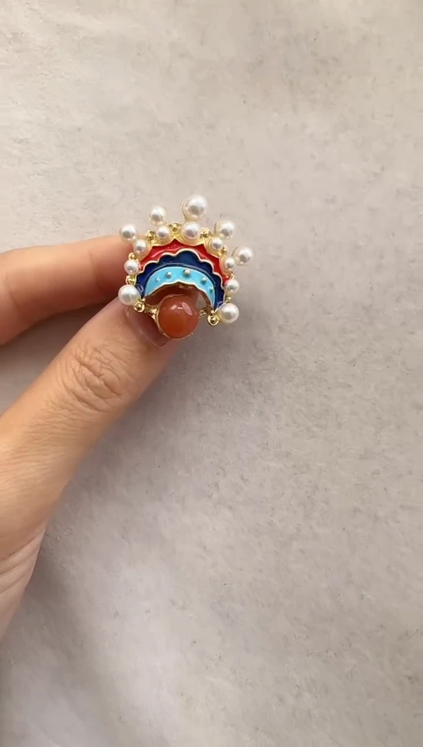 【闪购商品】南红玛瑙胸针未镶嵌10204002-胸针