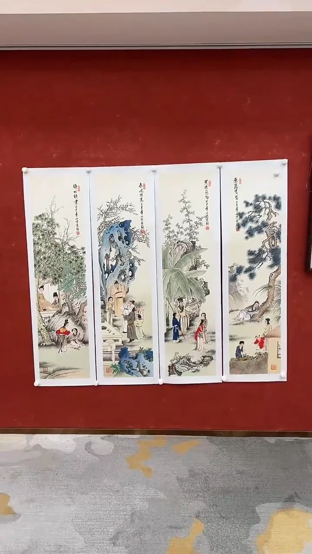 国画7.20-冯高翔-四条屏-006