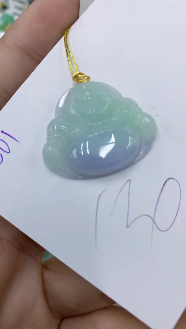 颈饰18K金镶嵌翡翠11111111111