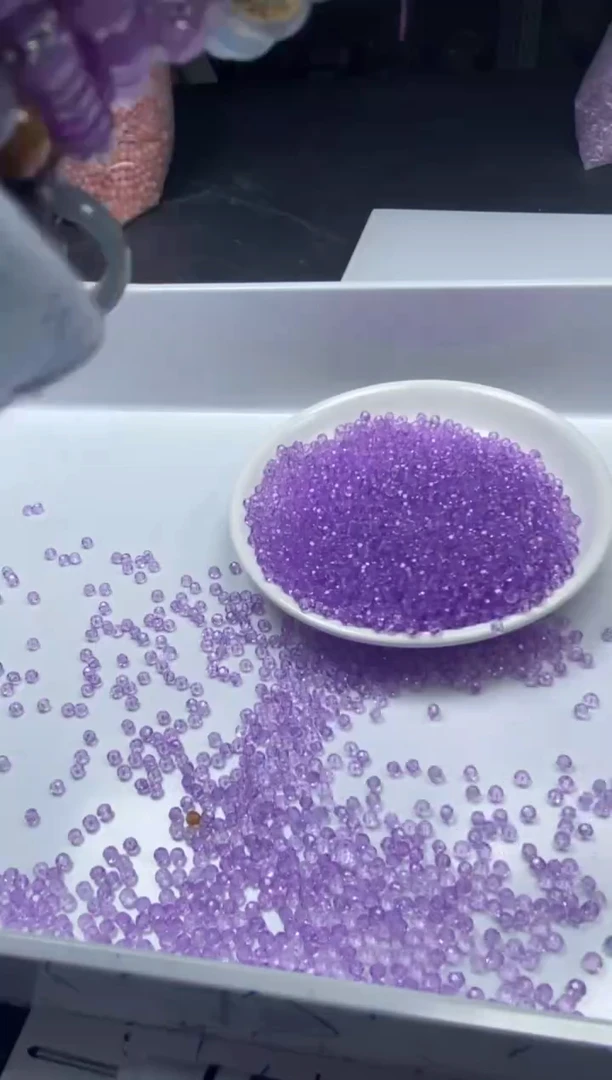 未镶嵌颈饰水晶w1642玻利维亚切面算盘3*2m*50