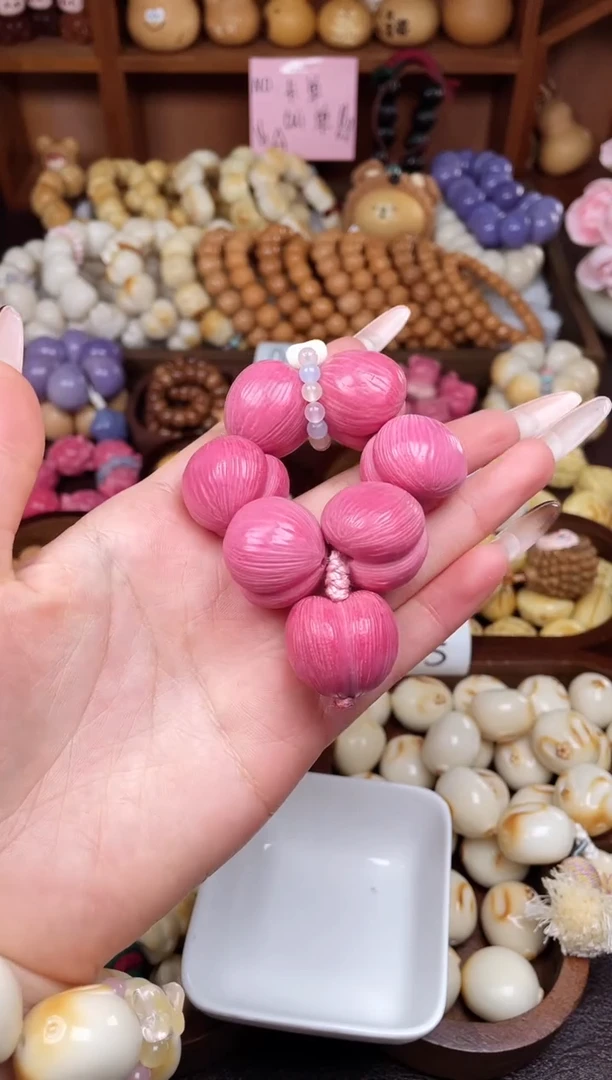 手串菩提根/象牙果Q拉丝屁桃+跑环