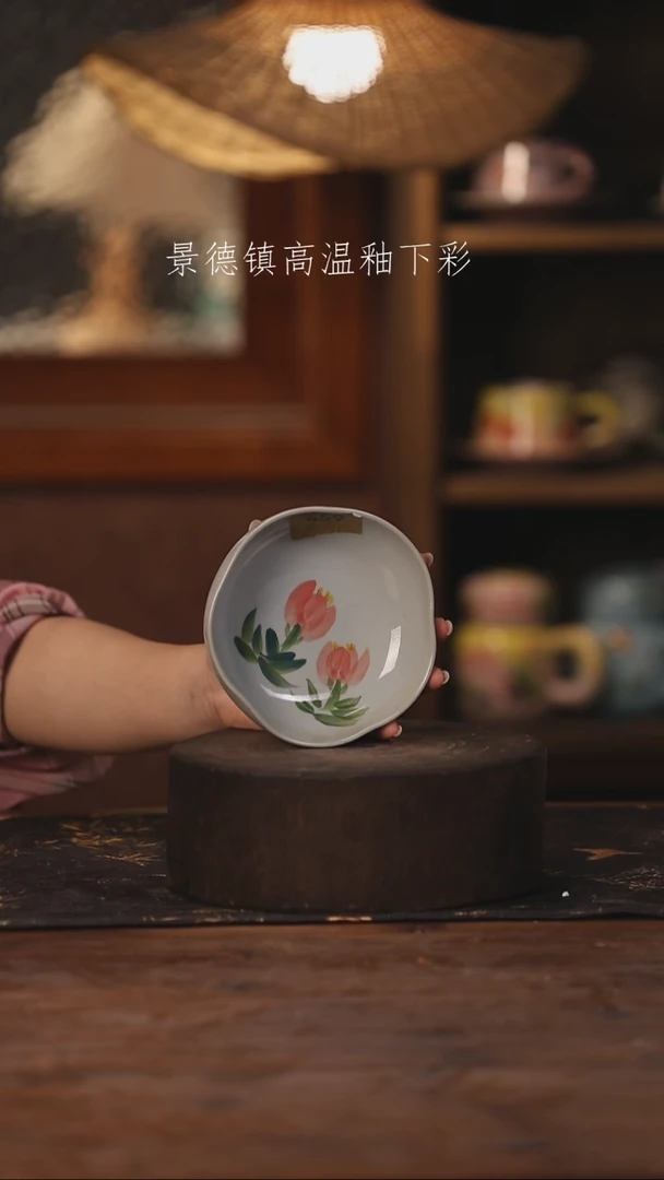 陶瓷景德镇高温釉下手绘陶瓷459