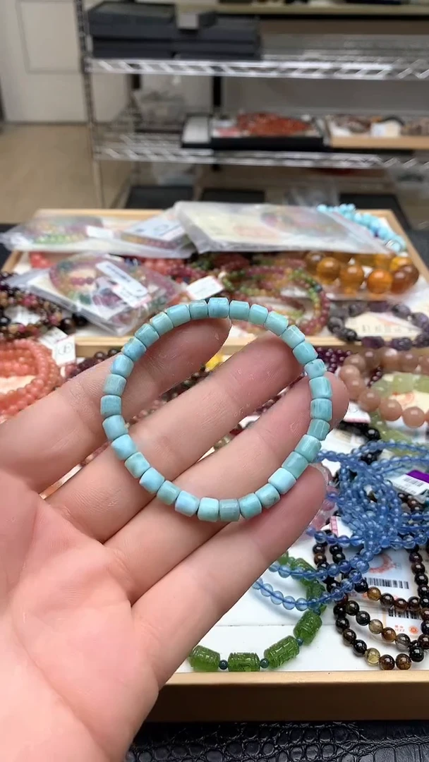 【闪购商品】针钠钙石（海纹石）手链未镶嵌手链26