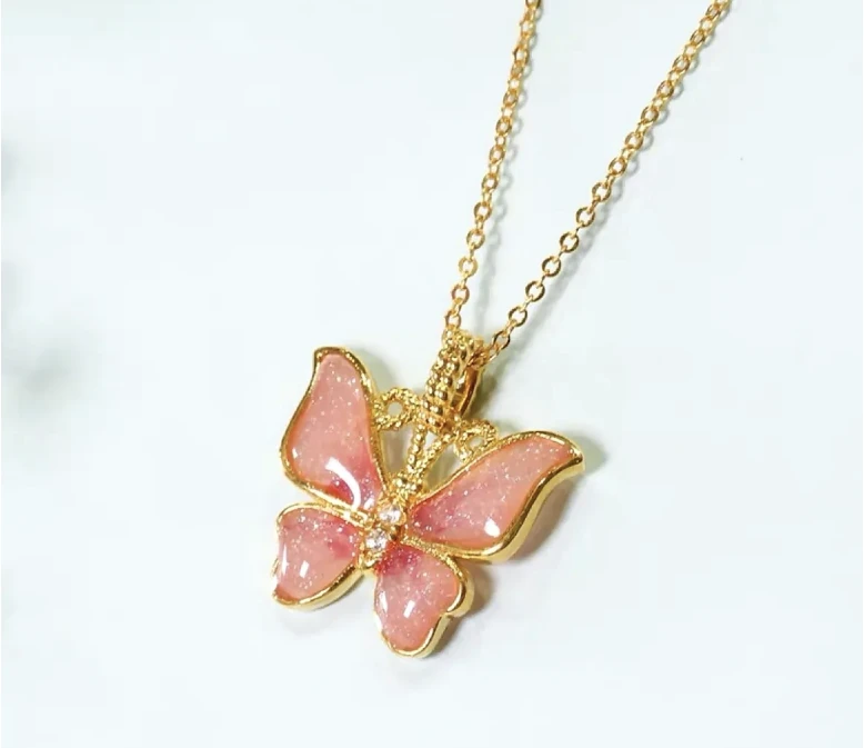 【替拍】简约轻奢精美仙女18K金蝴蝶吊坠看清楚！不可自主下单！！