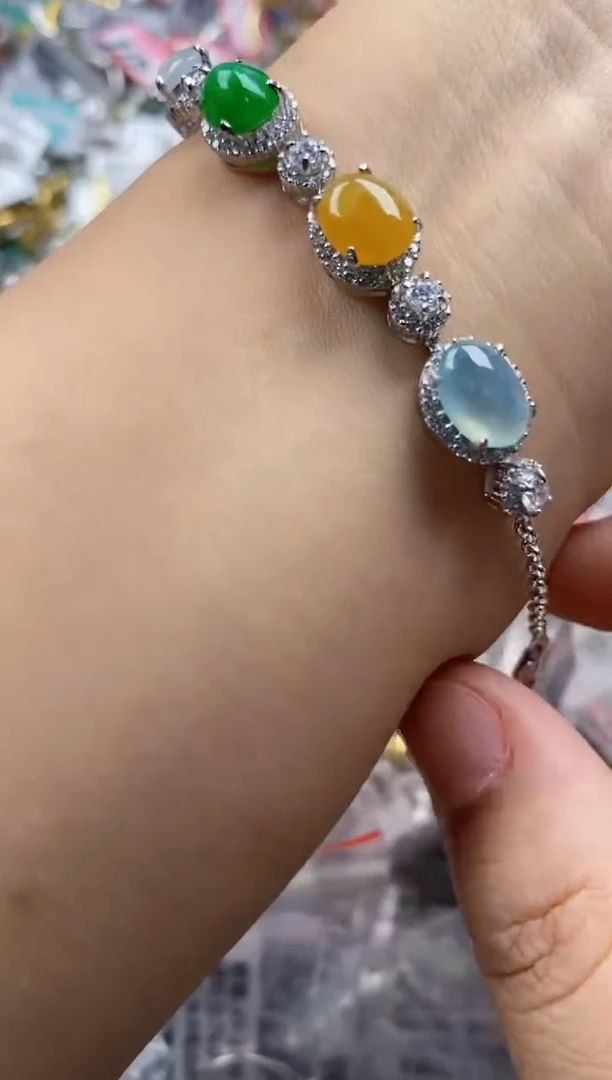 银S925镶嵌戒指翡翠333    9