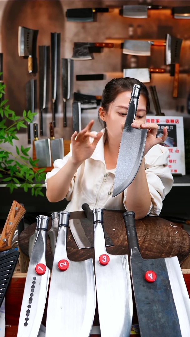 金属狼手工锻打分割刀