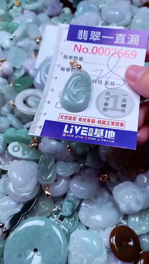 吊坠(不含链)未镶嵌翡翠2669