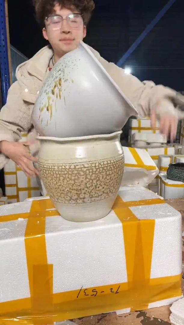 紫砂花盆宜兴紫砂粗陶花盆19*19