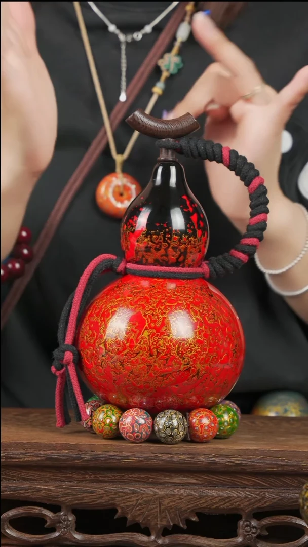 WQ119漆艺酒葫芦不包手串（配三件套）