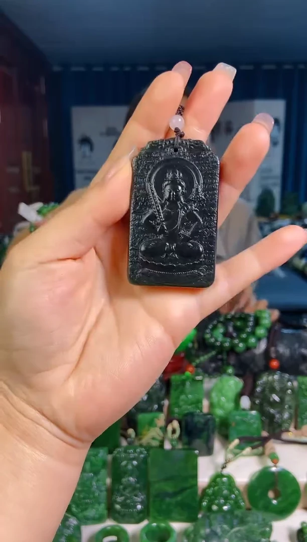 和田玉未镶嵌挂件1