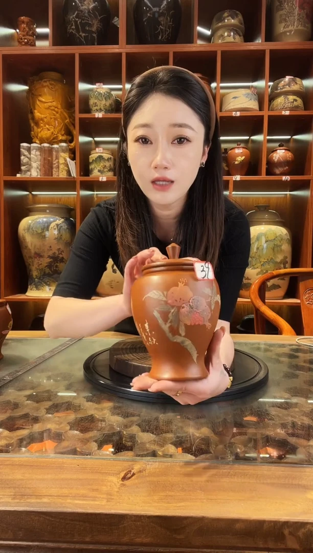 罐云南建水紫陶复烧小茶罐@39