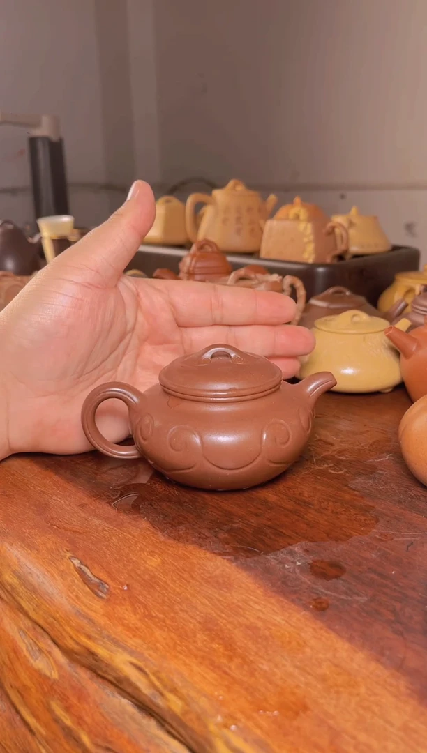 茶壶紫砂宜兴紫砂壶紫泥如意坊古