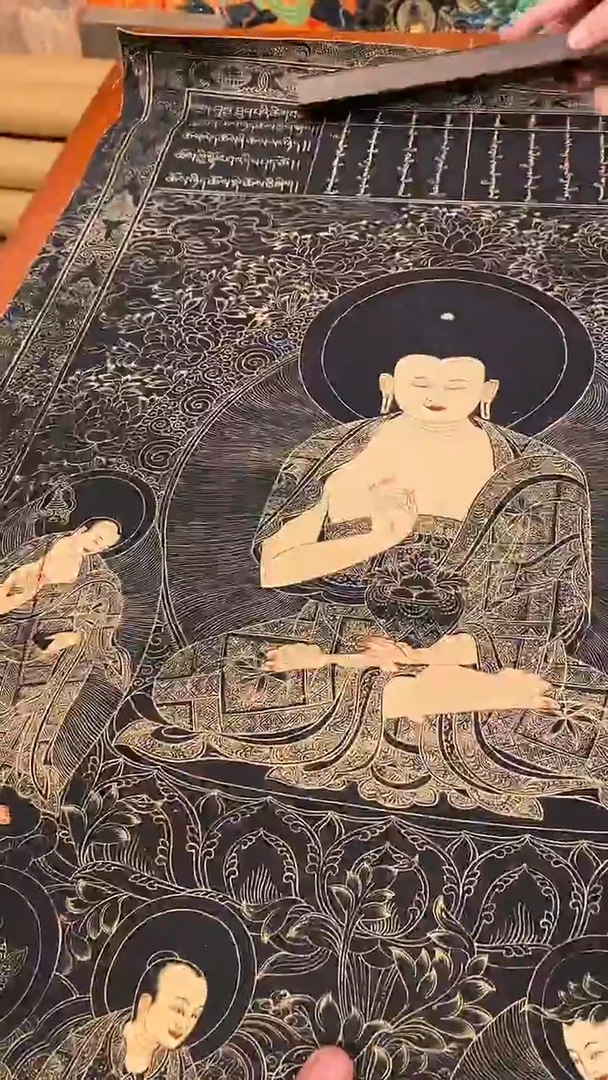 装裱画精美唐卡tk16034