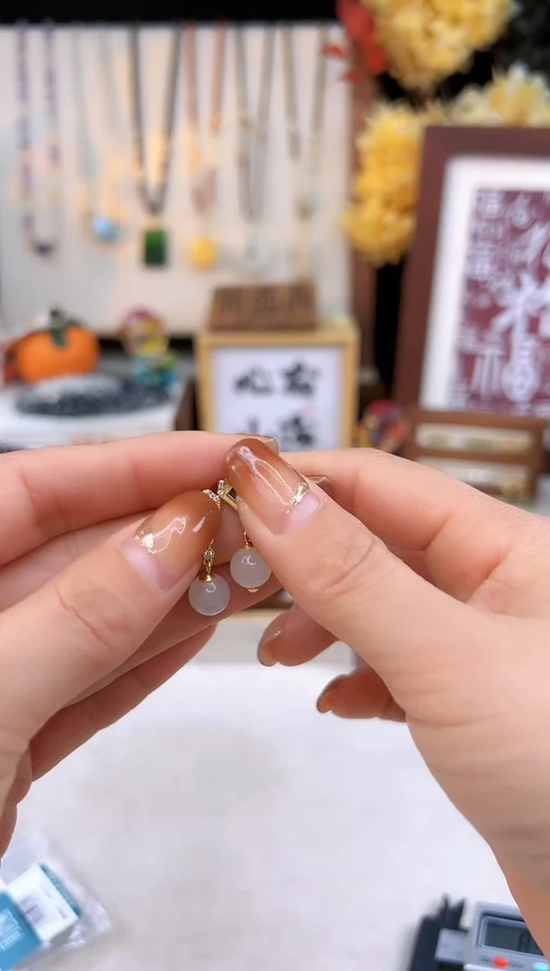 【闪购商品】和田玉手饰银S925镶嵌@@I021D014200