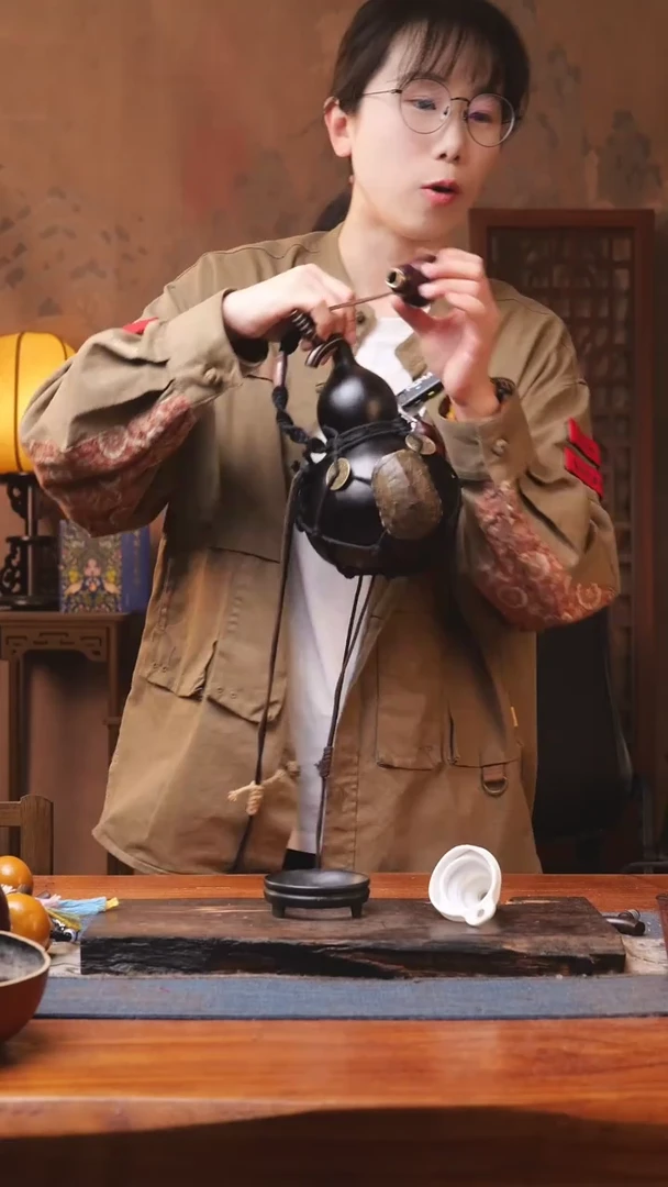 【闪购商品】368号精品大漆葫芦防腐防渗装水茶酒