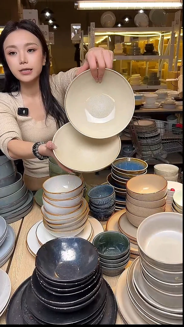 瓷53外贸尾货窑变釉下彩默外微瑕