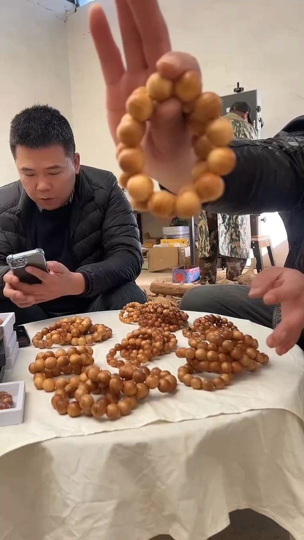 柏木手串/手链太行陈化崖柏黄金底红油2.0单圈手串