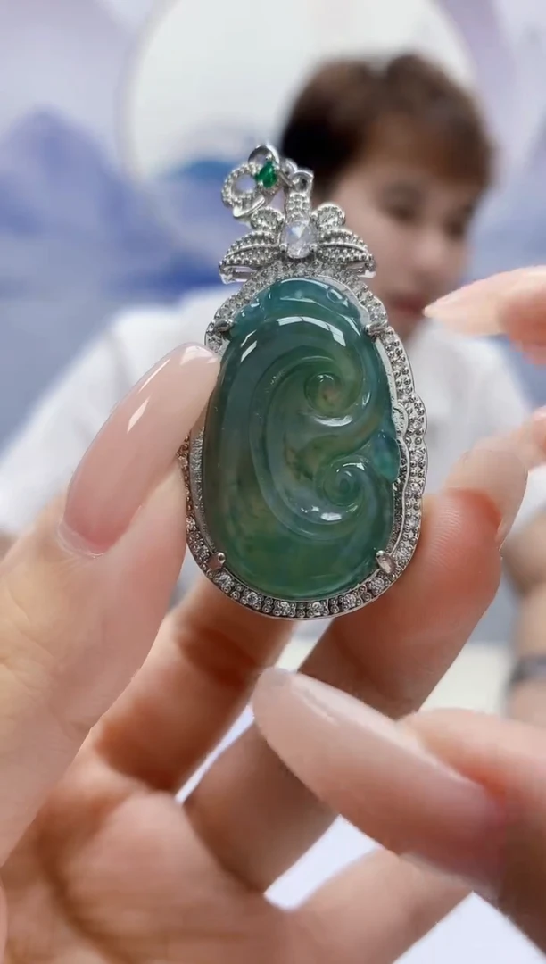 翡翠未镶嵌颈饰4868xx-JJ挂件3