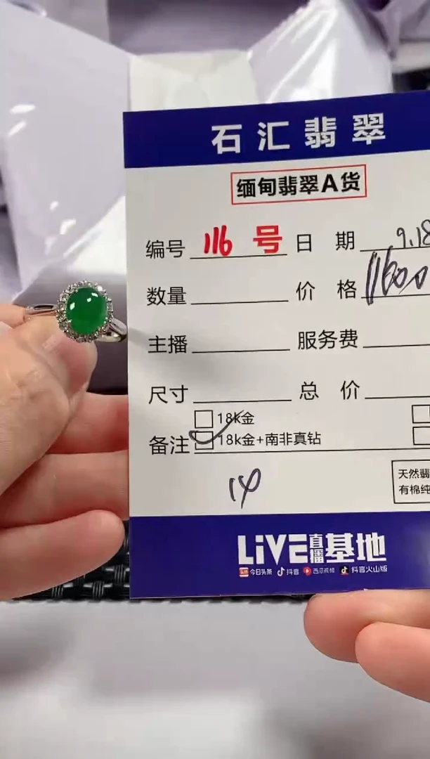 颈饰18K金镶嵌翡翠1