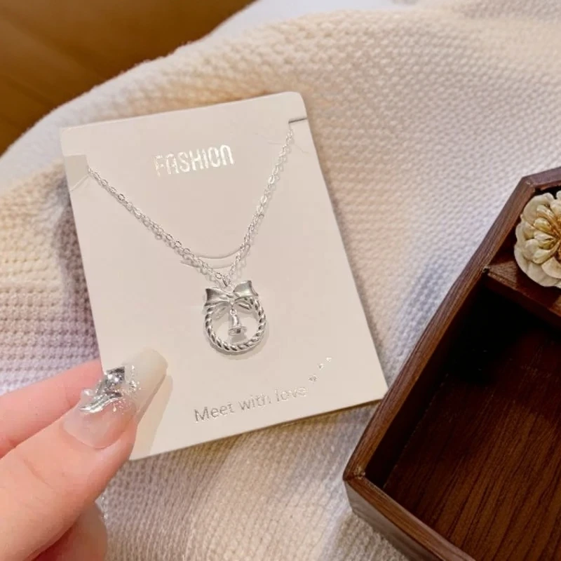 链子足银 新款足银在逃公主项链气质轻奢纯银坠链节日礼物送女友