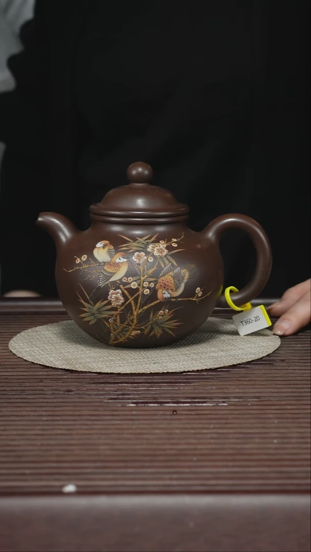 茶壶紫砂T360 老紫泥 大亨掇球 500cc