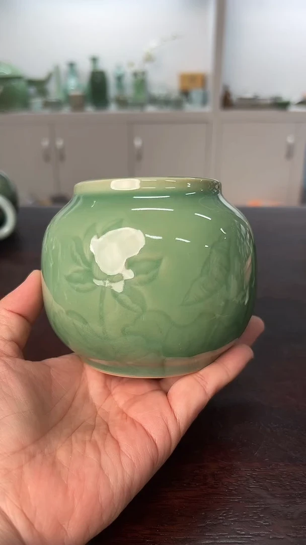 龙泉云间青瓷小米茶器