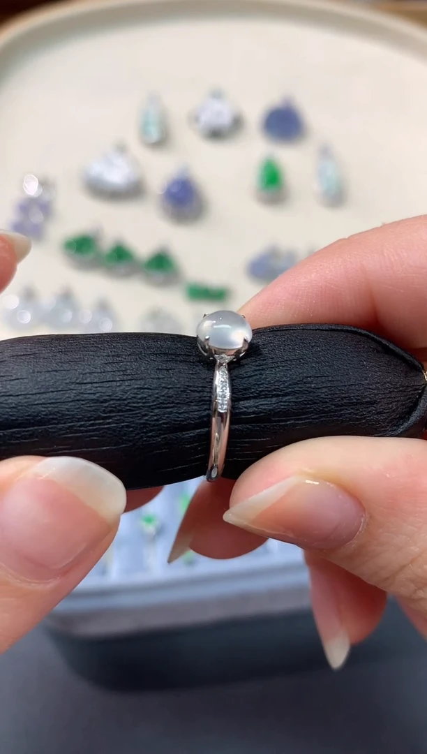 【闪购商品】翡翠戒指18K金镶嵌A359|多样性发一件1980