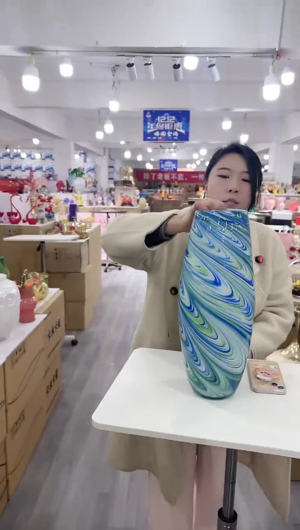 【闪购商品】琉璃瑞鸿花器早d-6