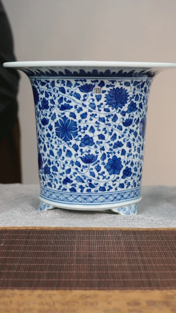 景德镇高温手作瓷花盆