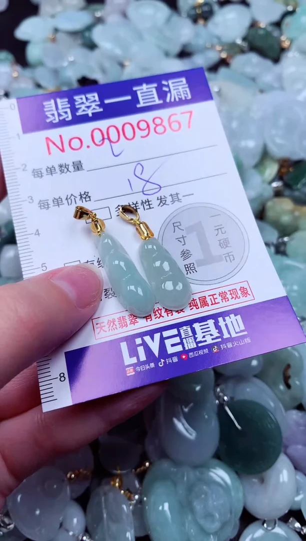 吊坠(不含链)未镶嵌翡翠9867