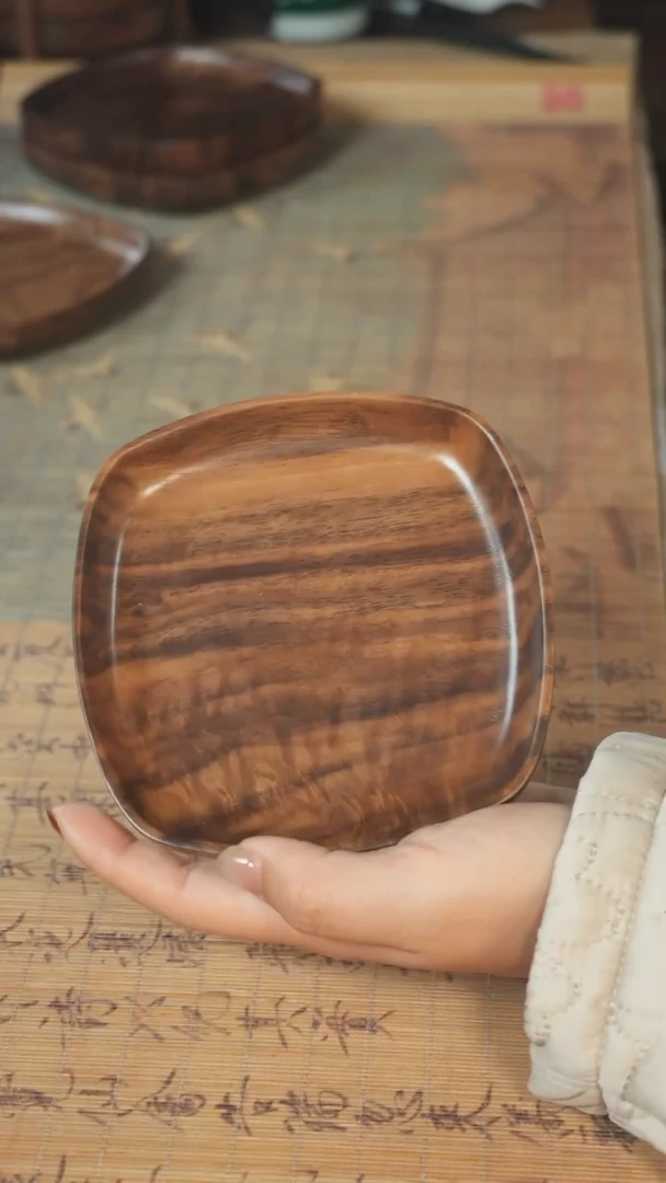 北美黑胡桃木茶盘477