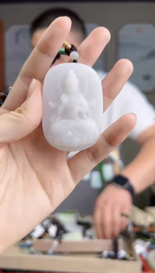 颈饰未镶嵌和田玉一物一证 拍一单发一个