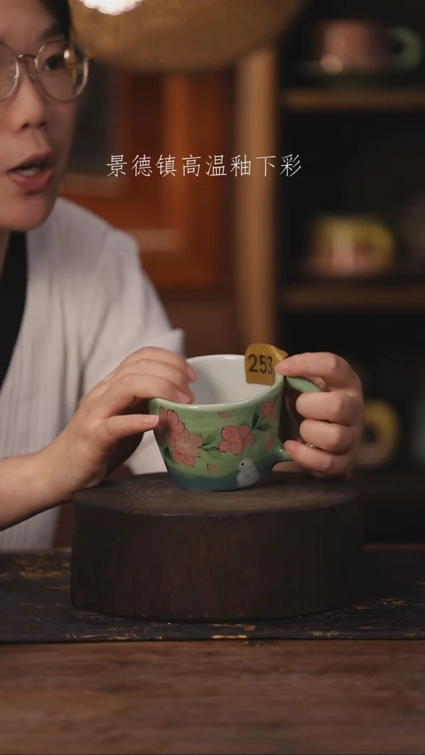陶瓷景德镇高温釉下手绘陶瓷253