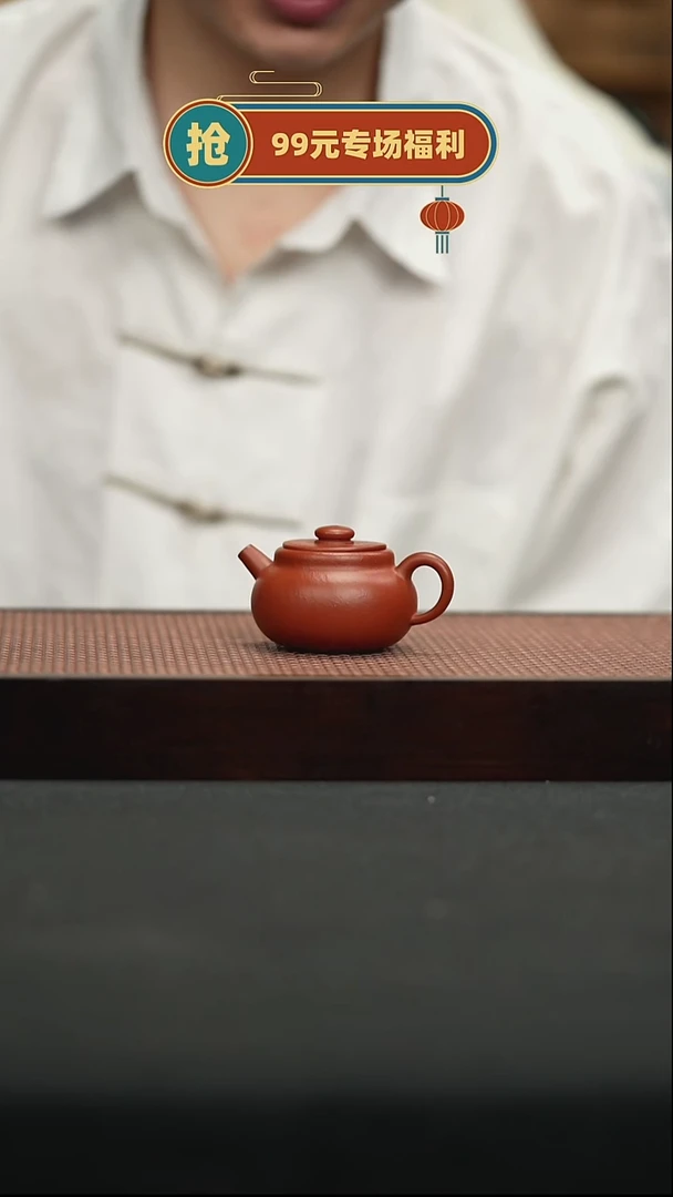 茶壶紫砂41宜兴原矿紫砂壶聚宝盆