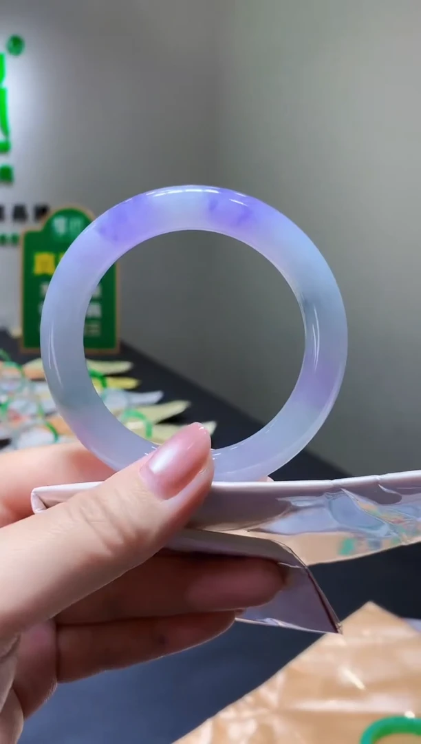 未镶嵌手镯翡翠-y57天然缅甸A货翡翠57.3圆条