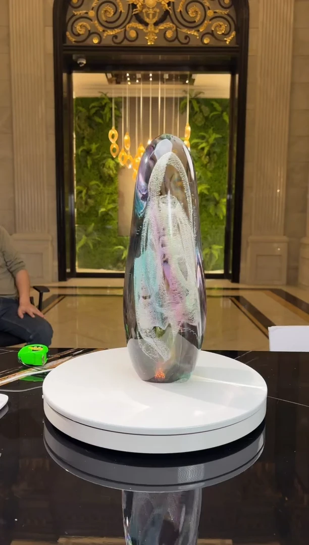 【闪购商品】茶宠月虹艺术琉璃摆件W238